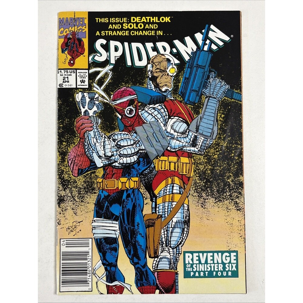 Spider-Man No. 21 (1992 Marvel Comic Book) Deathlok & Solo, Sinister Six